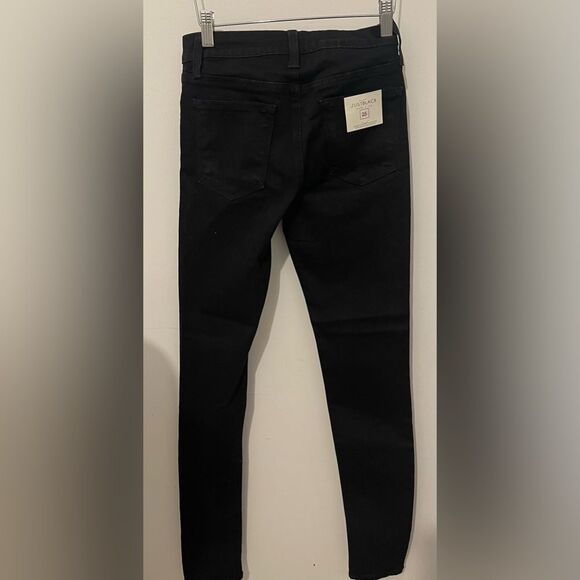 NWT Just Black Denim 9" Rise Over Dye Skinny Jeans Black Made In USA BP1112 - Picture 10 of 16